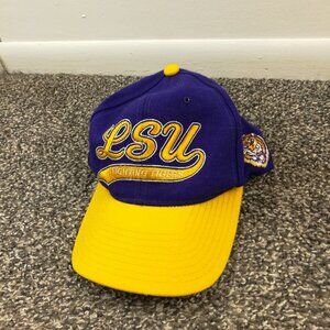 Vintage LSU Fighting Tigers Starter 100% Wool Snapback Hat Cap The Natural